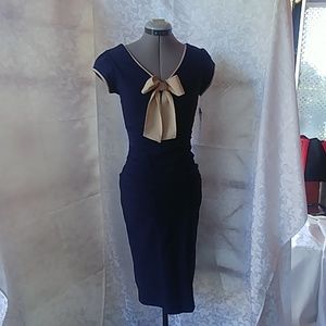 Beautiful navy fitted dress
